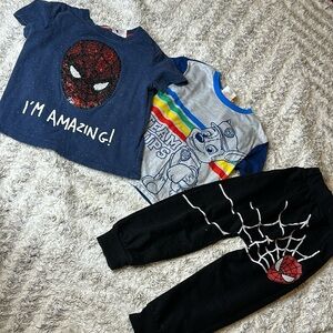 2/3 spider-Man T-shirt and pants nickelodeon paw, patrol T-shirt,
